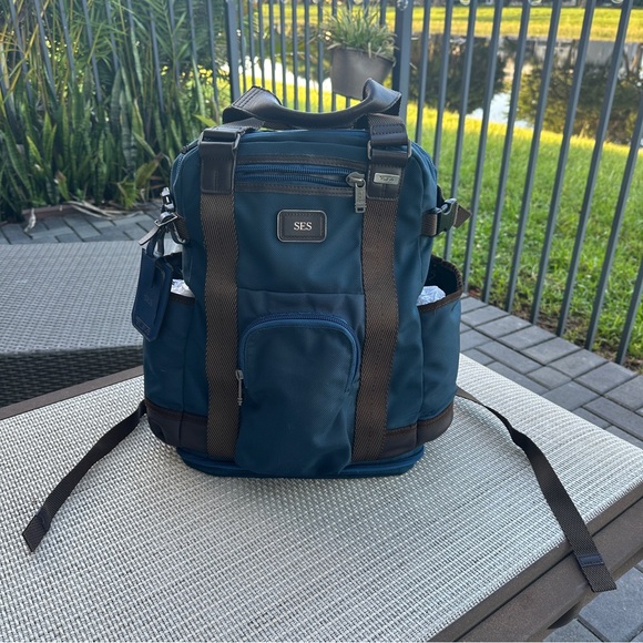 tumi backpack blue and brown Alpha Bravo Navigation ShopCGX Modern and versatile Tumi alpha bravo lejeune -